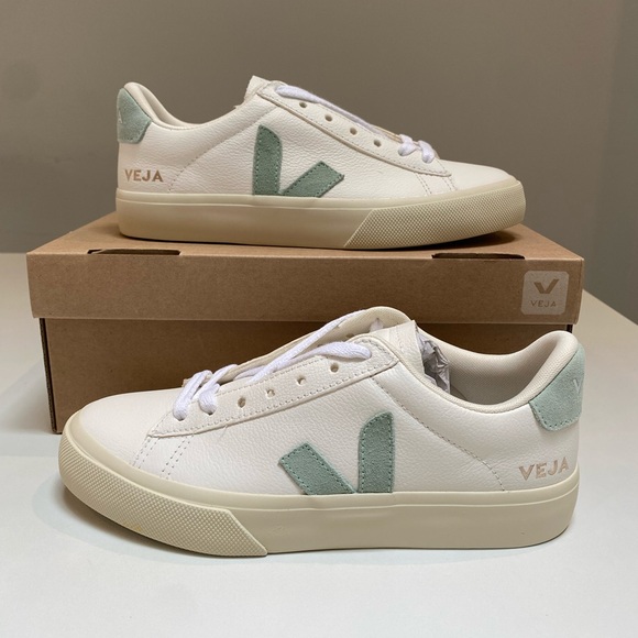 Veja Campo Sneaker Extra White/Matcha Suede size 37EU/6US New in Box - Picture 4 of 8
